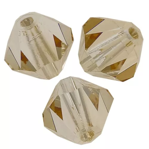 Biconi Preciosa 3 mm - MC Bead Rondell - Crystal Honey x30