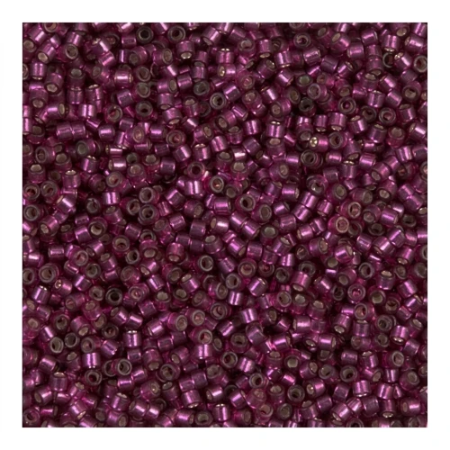 Miyuki Delica 11/0 DB1342 - Dyed Silver Lined Raspberry
