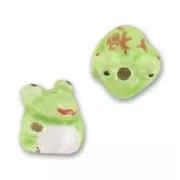 Rana in ceramica mm. 15 Verde x1