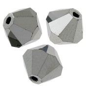 Biconi Preciosa 5 mm - MC Bead Rondell - Jet Hematite Full x12|raw }}