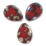 Gocce piatta mm. 12x16 Opaque Siam Picasso x6|raw }}