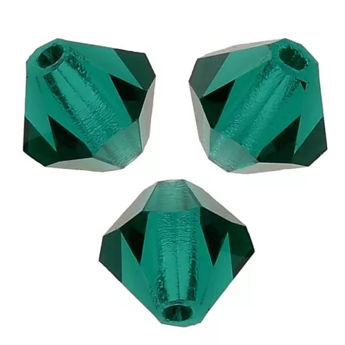 Biconi Preciosa 5 mm - MC Bead Rondell - Emerald x12