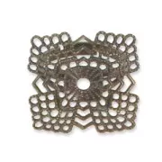 Anello stampa quadrata mm. 22 bronzo x1