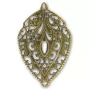 Pendente leggero foglia mm. 56 bronzo x1