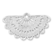 Pendente leggero ventaglio mm. 22x38 argentato x1|raw }}