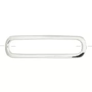 Distanziatore rectangle arrondi 21x6 mm - Argent 925 x1
