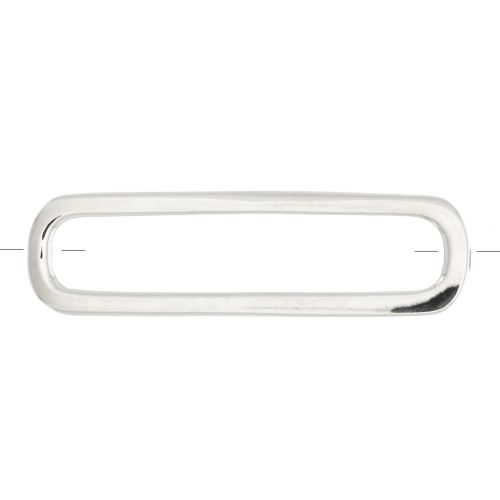 Distanziatore rectangle arrondi 21x6 mm - Argent 925 x1