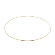 Biacciale giuncosottile liscio 64 mm - Placcato oro 3 micron x1|raw }}