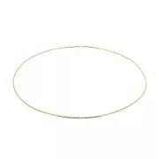 Biacciale giuncosottile liscio 64 mm - Placcato oro 3 micron x1