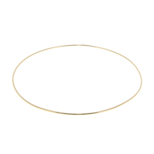 Biacciale giuncosottile liscio 64 mm - Placcato oro 3 micron x1