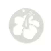 Zecchino Hibiscus mm. 20 in Argento x1