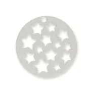 Zecchino stelle mm. 20 in Argento x1