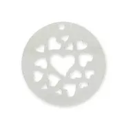 Zecchino cuori mm. 20 in Argento x1