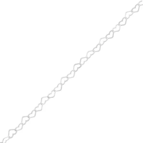 Catena Maglia cuore 5.8 mm - Argento 925 x50cm