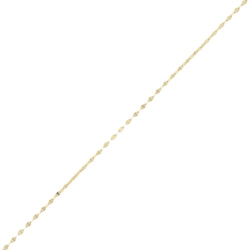 Catena 1.4 mm - Dorato con oro fino x50cm
