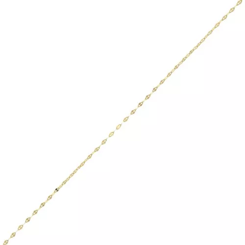 Catena 1.4 mm - Dorato con oro fino x50cm