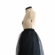 Tessuto Tulle tinta unita - Nude x10cm