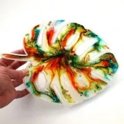 Stampo silicone per fare un foglio di filodendro in resina 24x17 cm x1