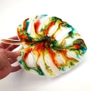 Stampo silicone per fare un foglio di filodendro in resina 24x17 cm x1