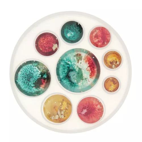 Stampo silicone per fare dei cabochon tondi in resina da 8 a 28 mm x1