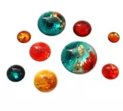 Stampo silicone per fare dei cabochon tondi in resina da 8 a 28 mm x1