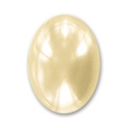 Cabochon in resina madreperlata mm. 18x13 Cream x1|raw }}