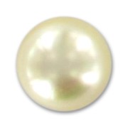 Cabochon in resina madreperlata mm. 12 Cream x1