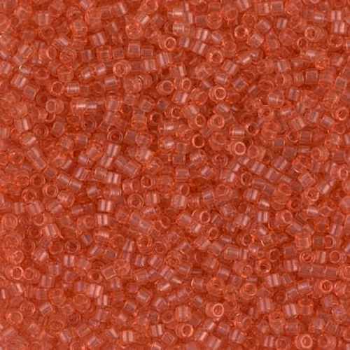 Miyuki Delica 11/0 DB1302 - Dyed Transparent Peach x8g