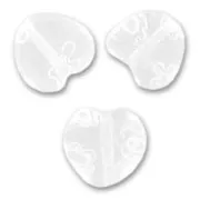 Cuori Millefiori mm. 10 Crystal x5