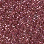 Miyuki Delica 11/0 DB0283 - Cranberry Lined Peridot Luster x8g