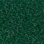 Miyuki Delica 11/0 DB0776 - Dyed Semi-Frosted Transparent Emerald x8g