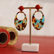 Cabochon in resina opaca 12 mm - Melanzana x1