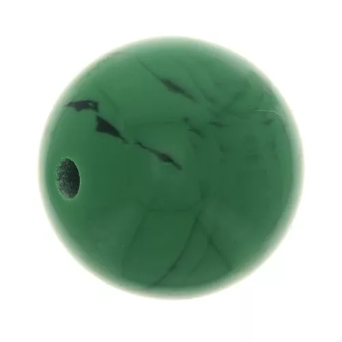Perla in resina Opaca 12 mm Malachite x1