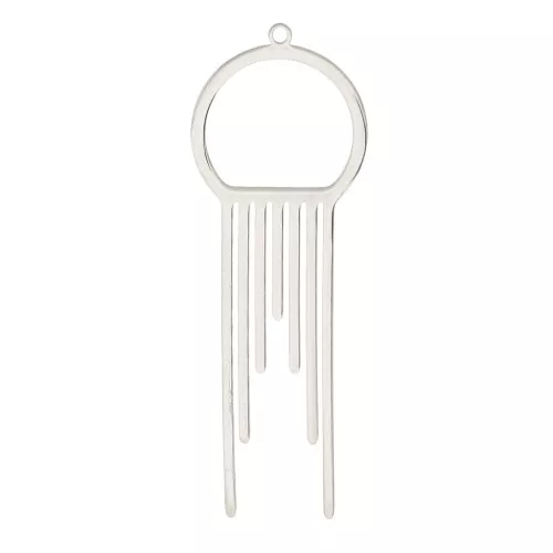Pendente design 56x20 mm - Acciaio inossidabile x1