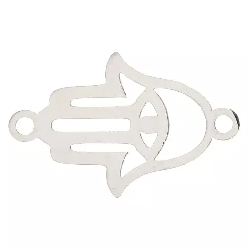 Distanziatore mano di fatma 19x12 mm- Acciaio inossidabile x1