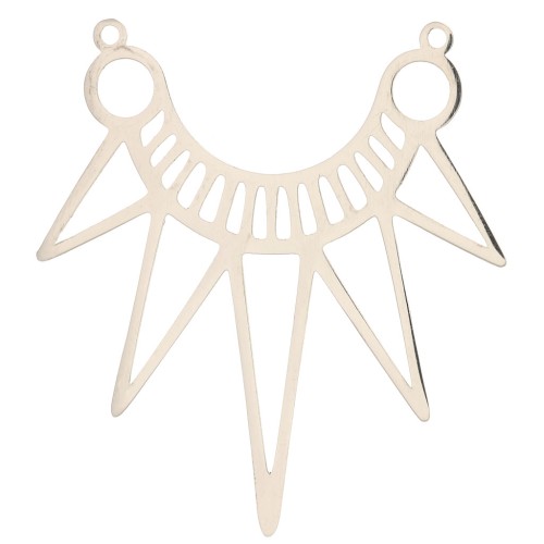 Distanziatore per collana forma etnica 41x38 mm- Acciaio inossidabile x1