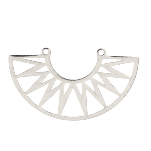 Distanziatore per collana forma azteco 39x21 mm- Acciaio inossidabile x1