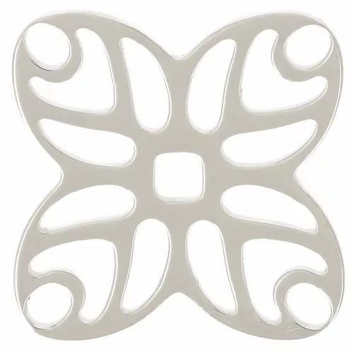 Distanziatore a fiore perforato da 14 mm - acciaio inossidabile 316L x1
