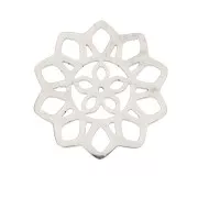 Distanziatore rosone fiore traforato 14 mm - Acciaio inossidabile x1