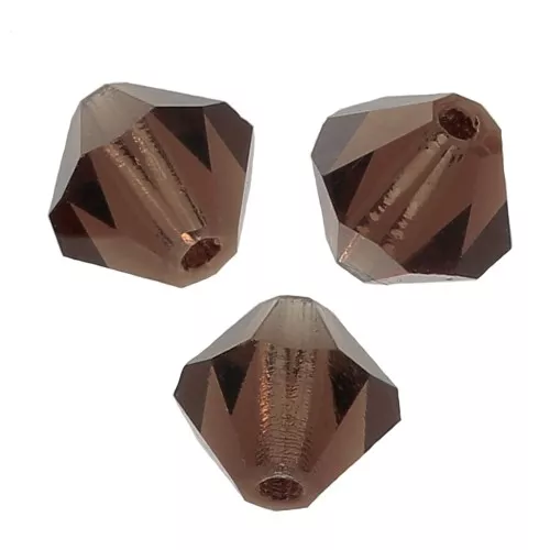 Biconi Preciosa 6 mm - MC Bead Rondell - Smoked Topaz x12