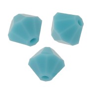 Biconi Preciosa 6 mm - MC Bead Rondell - Turquoise x12