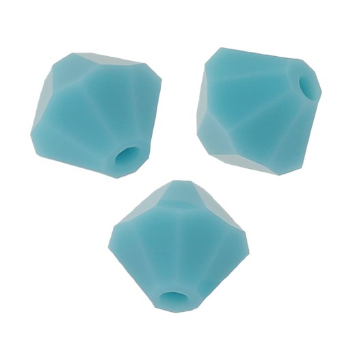 Biconi Preciosa 6 mm - MC Bead Rondell - Turquoise x12
