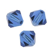 Biconi Preciosa 6 mm - MC Bead Rondell - Sapphire x12