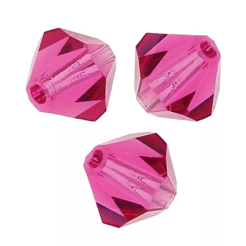 Biconi Preciosa 6 mm - MC Bead Rondell - Fuchsia x12