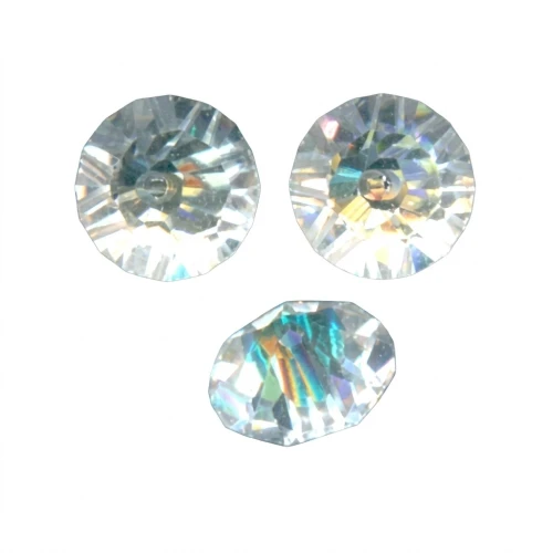 Biconi schiacciati PureCrystal 5305 mm. 6 Crystal AB x20