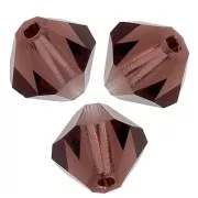 Biconi Preciosa 6 mm - MC Bead Rondell - Light Burgundy x12
