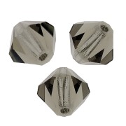 Biconi Preciosa 6 mm - MC Bead Rondell - Black Diamond x12