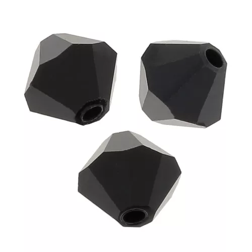 Biconi Preciosa 6 mm - MC Bead Rondell - Jet x12
