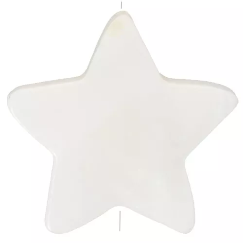 Stella in madreperla iridata mm. 18 Naturale x4