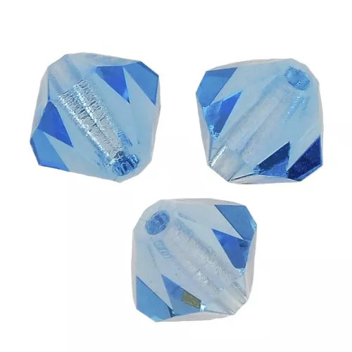 Biconi Preciosa 6 mm - MC Bead Rondell - Aquamarina x12